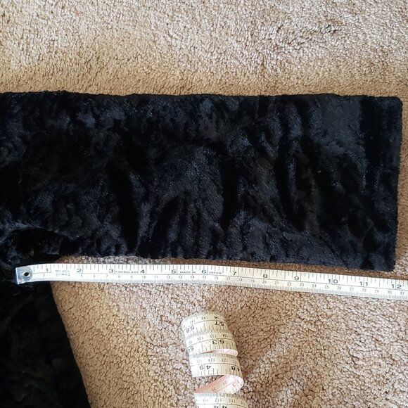 Vintage Black Faux Persian Lamb Button Up Jacket - Picture 12 of 12